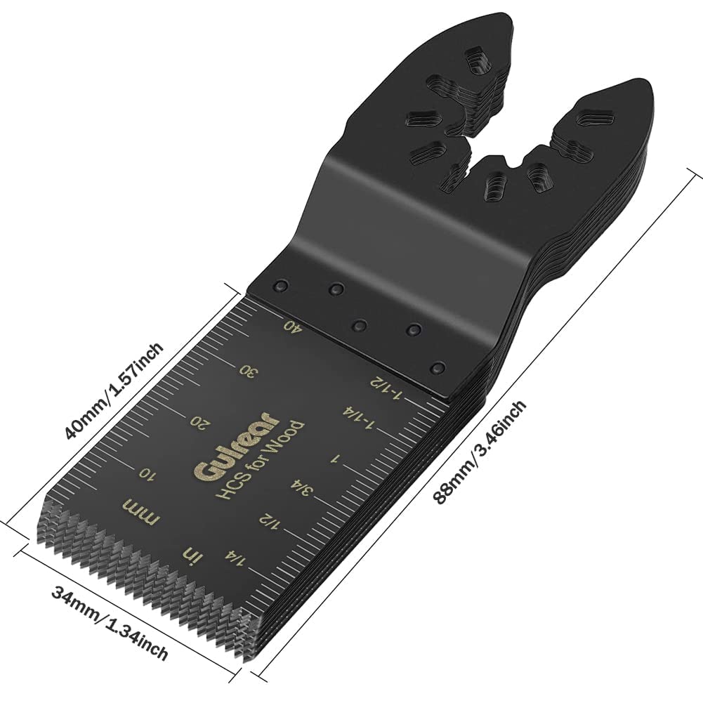 100-Piece Universal Oscillating Tool Blades Set - Compatible with Dewalt, Ryobi & More - Multi-Tool Saw Blades for Wood, Metal & Plastic Cutting - Perfect for Woodworking, DIY Projects & Home Renovations - Ideal for Carpenters, Handymen & Craft Enthusiasts