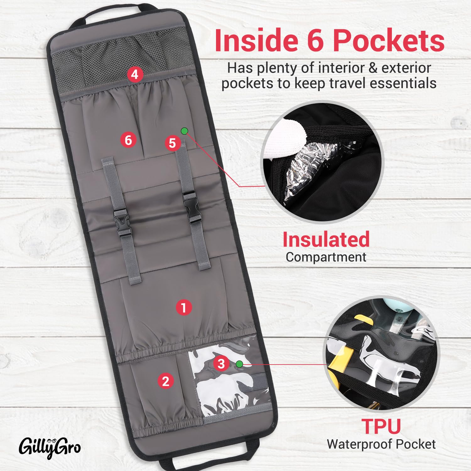 Large Backpack Organizer Insert - Spacious Laptop Bag Organizer for Men & Women | Tech Gear Divider | Perfect for Travel, Work & Daily Commute