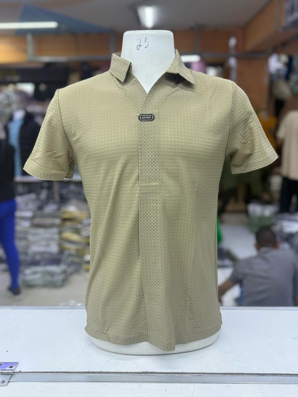 Men's Short Sleeve V-Neck Polo Shirt - Breathable Cotton Casual Tee for Summer | Perfect for Golf, Office & Outdoor Activities