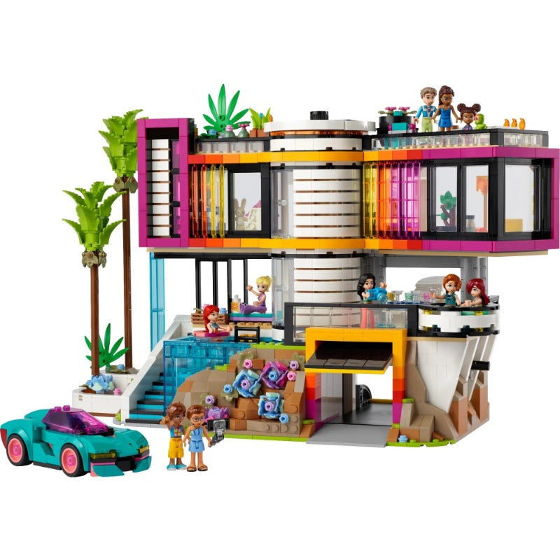 2275-Piece Andrea's Modern Mansion Building Blocks Set - Creative Construction Toy for Kids & Adults - Perfect for Birthday Gifts, STEM Learning & Family Bonding Activities