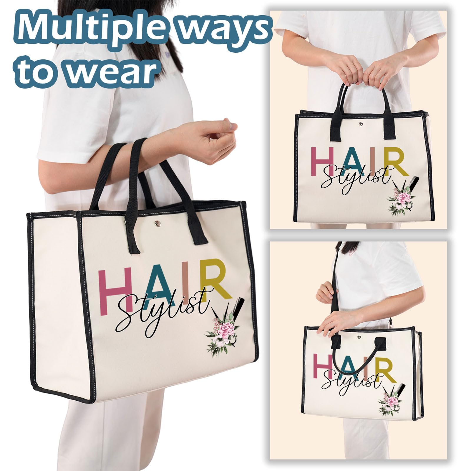 XYANFA Professional Hair Stylist Tote Bag - Large Capacity Cosmetologist Organizer for Salon Tools - Perfect Gift for Hairstylists & Barbers - Ideal for Salon Work, Travel & Beauty School