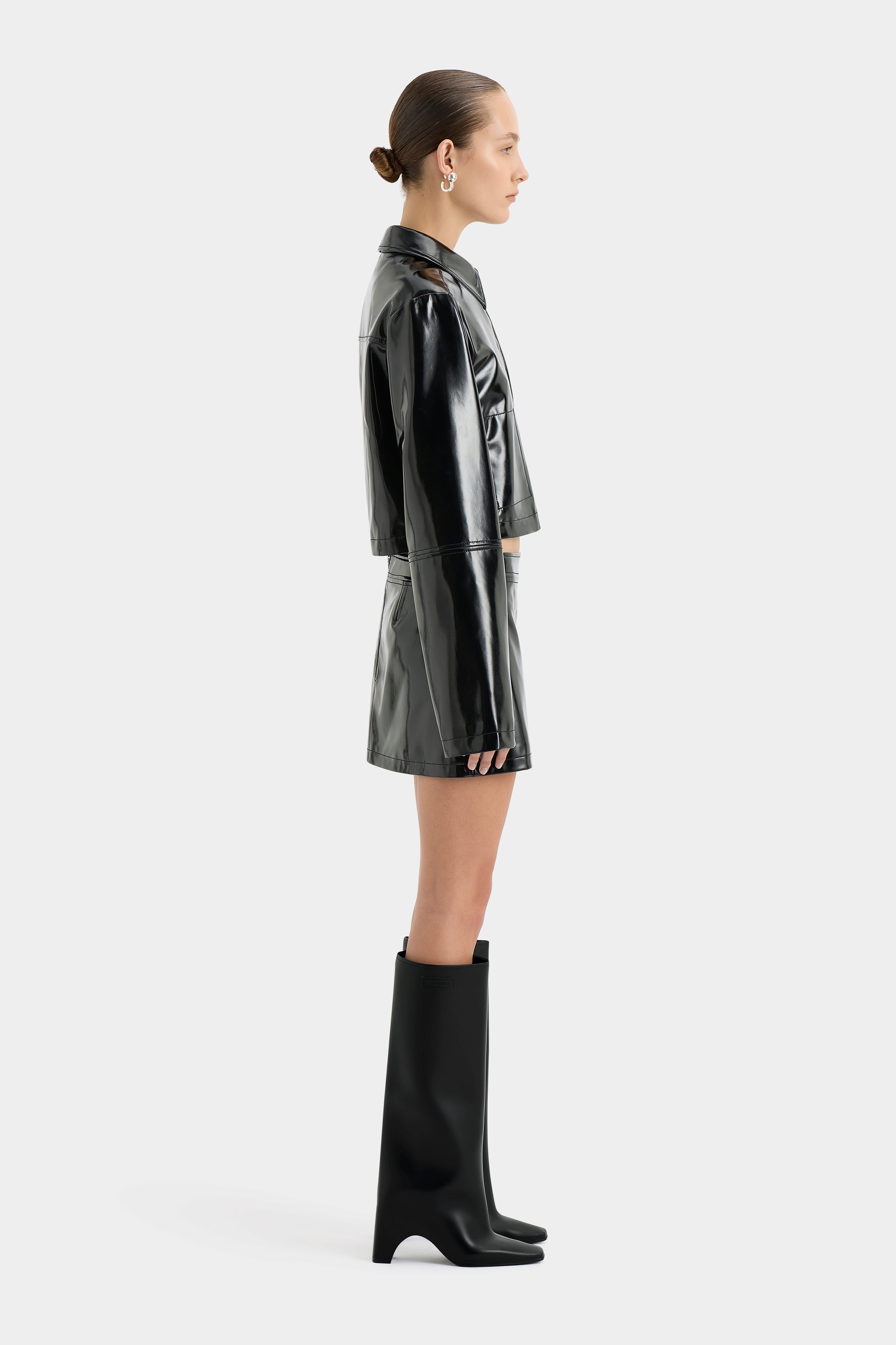 Midnight Black Mini Skirt for Women - Sexy High Waist Short Skirt for Night Out, Party, and Date Night