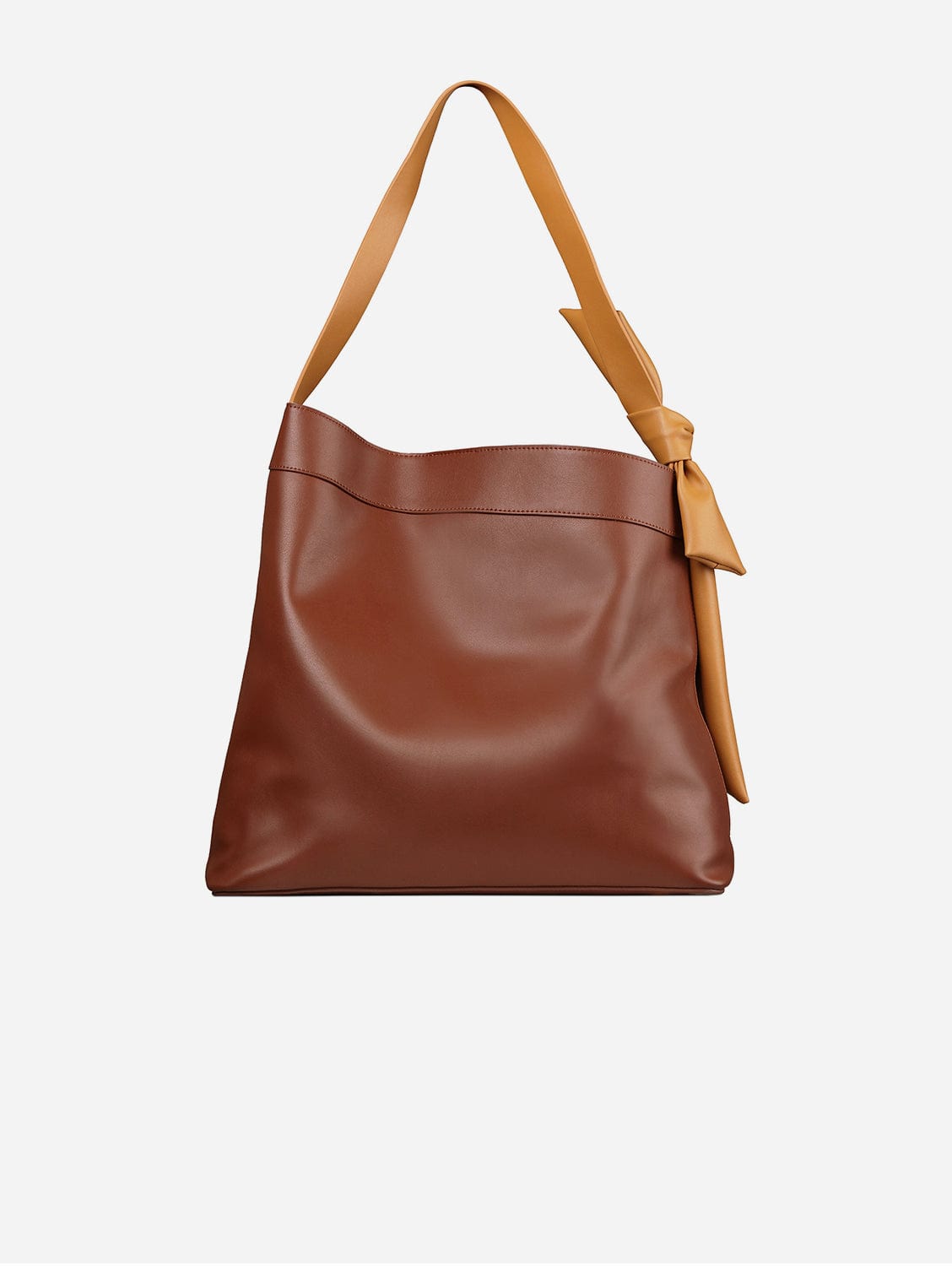 Vegan Cactus Leather Tote Bag for Women - Eco-Friendly Sustainable Handbag in Chestnut Brown | Perfect for Work, Travel, and Everyday Use