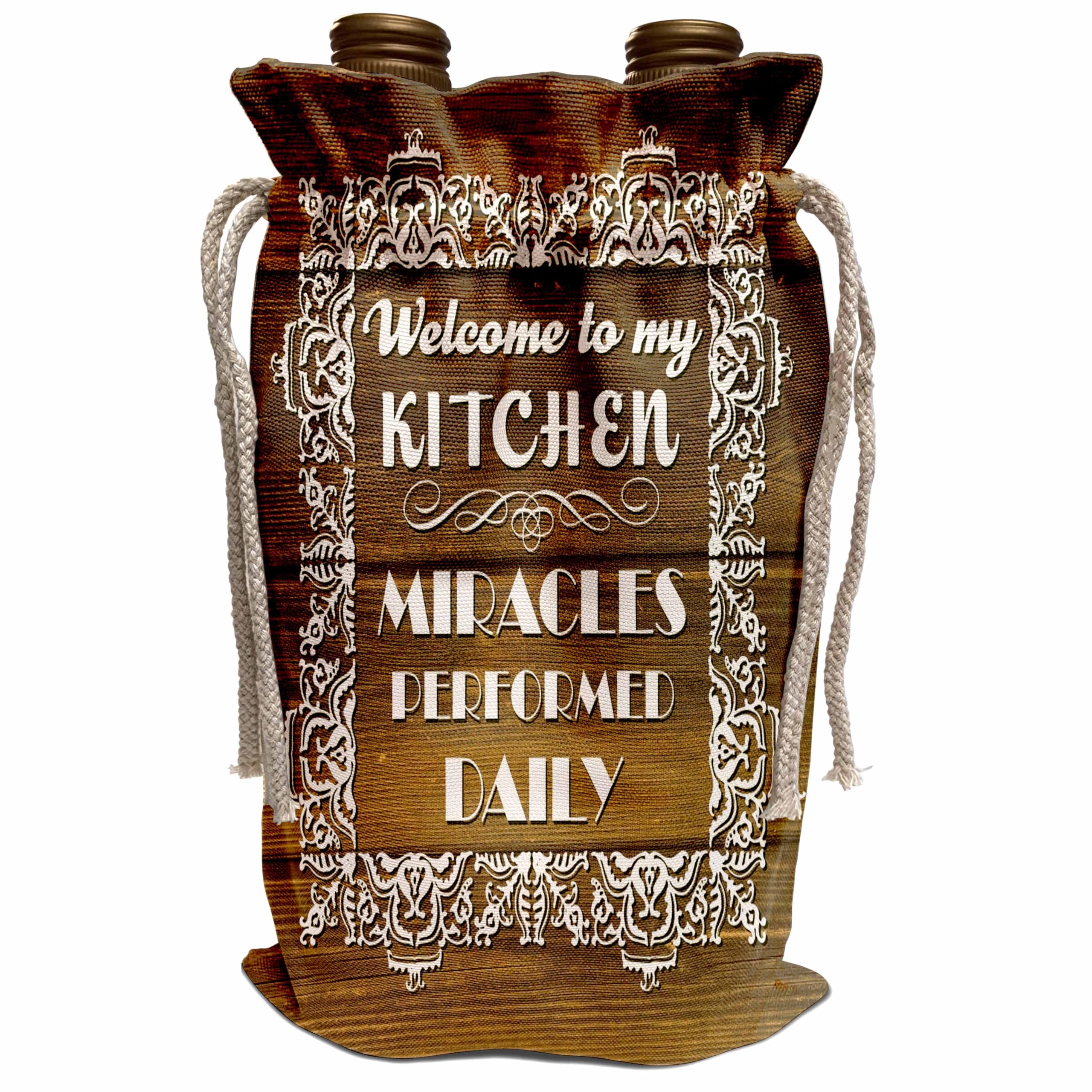 Elegant Brown Wine Bag - Perfect for Gifts, Parties & Kitchen Storage | Durable & Stylish Design