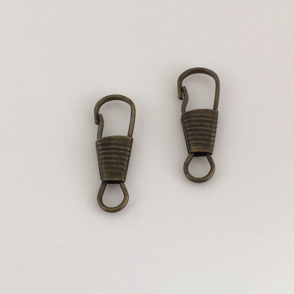 10pcs Bronze Zipper Pull Tab Replacement - Universal Metal Zipper Handle Repair Kit for Suitcases, Luggage, Backpacks, Coats & Boots | Durable Zipper Slider Parts for Easy Fixing & DIY Projects