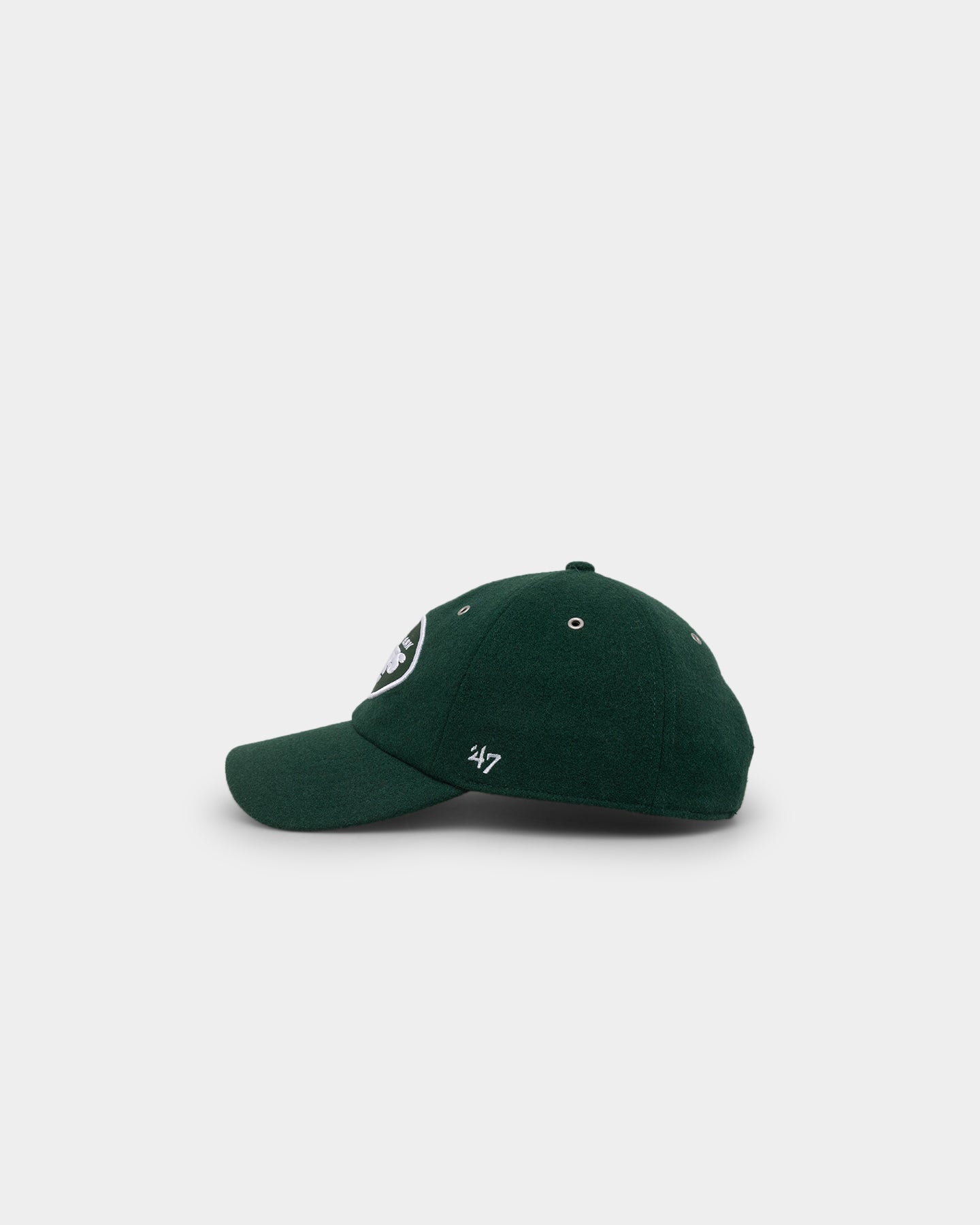 New York Jets '47 Clean Up Strapback Hat - Dark Green Wool Baseball Cap for Men - Perfect for Game Day, Tailgating & Sports Fan Gifts