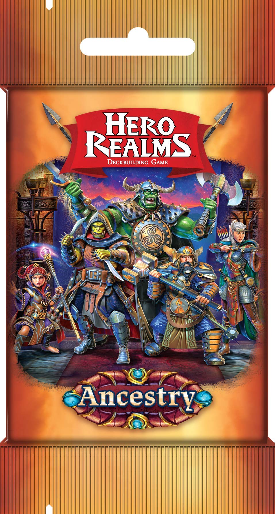 Hero Realms Ancestry Expansion Pack - 20 Cards for Adults & Kids - Family Card Game for Game Nights