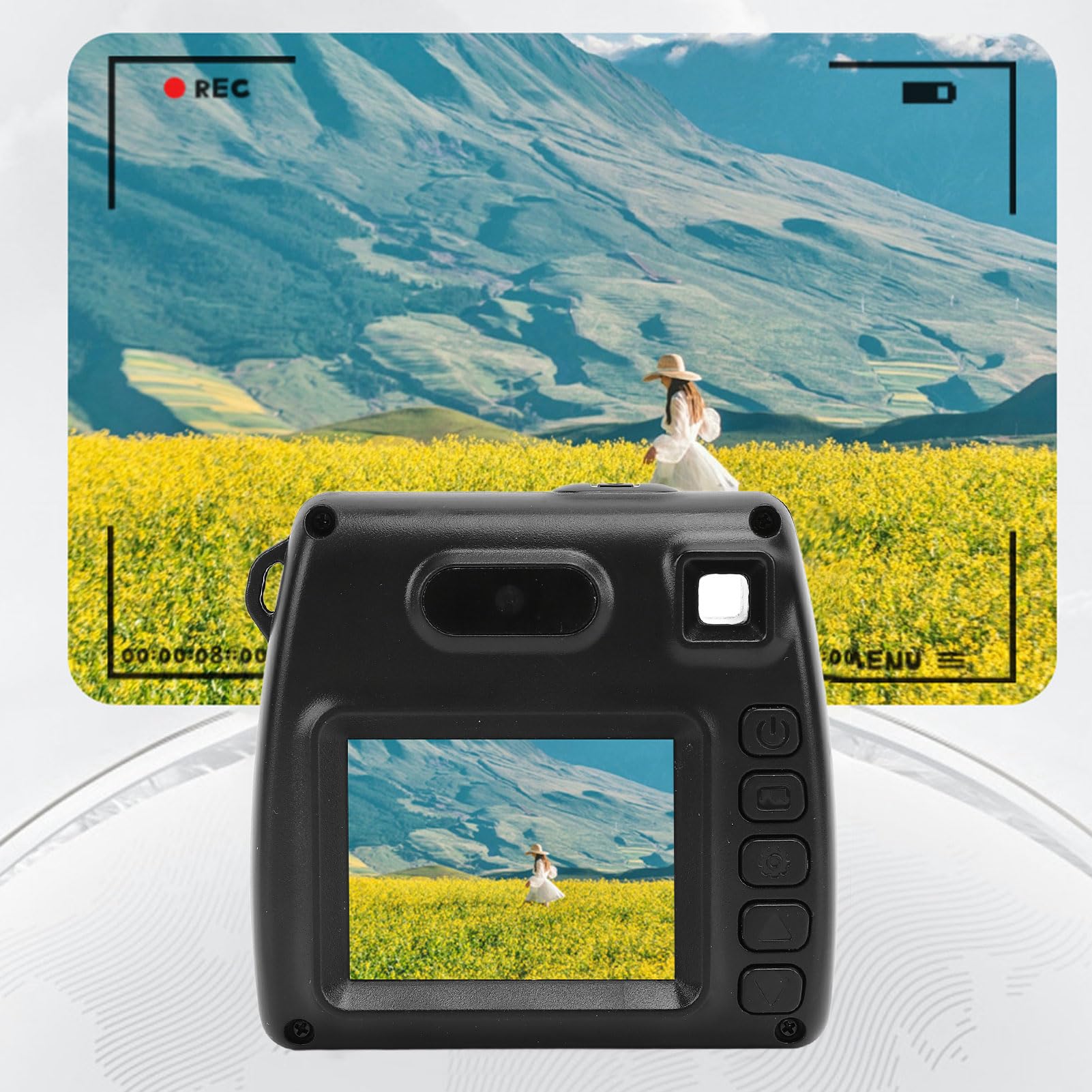 48MP HD 1080P Digital Camera - 2.0 Inch Screen Vlogging Camera with Dual Lens, Compact Point and Shoot Camera for Teens & Students (Black) | Perfect for Travel, YouTube Videos & Photography Classes