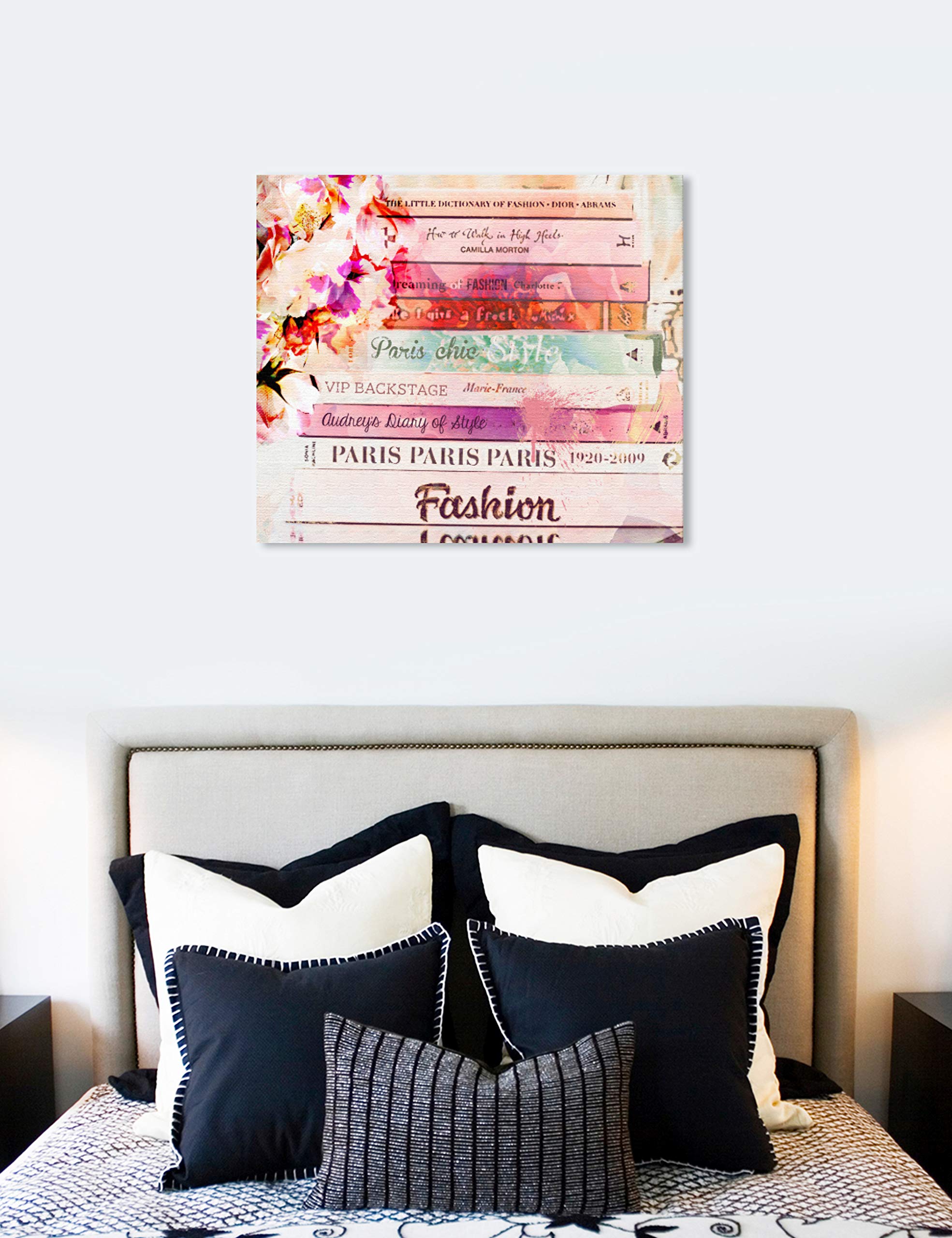 Oliver Gal Artist Co. Spring Romantic Books Wall Art Canvas Print - Fashion & Glam Home Decor for Living Room, Bedroom & Office