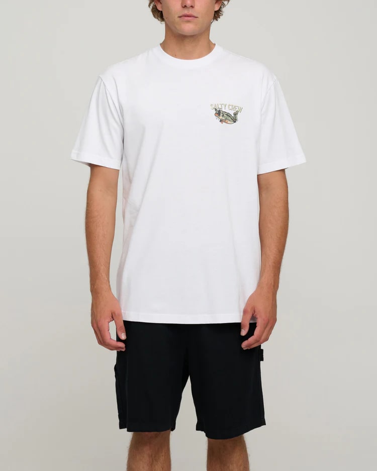 Salty Crew Striker Standard Tee - Men's Casual Short Sleeve Cotton T-Shirt for Surfing, Beach & Outdoor Activities