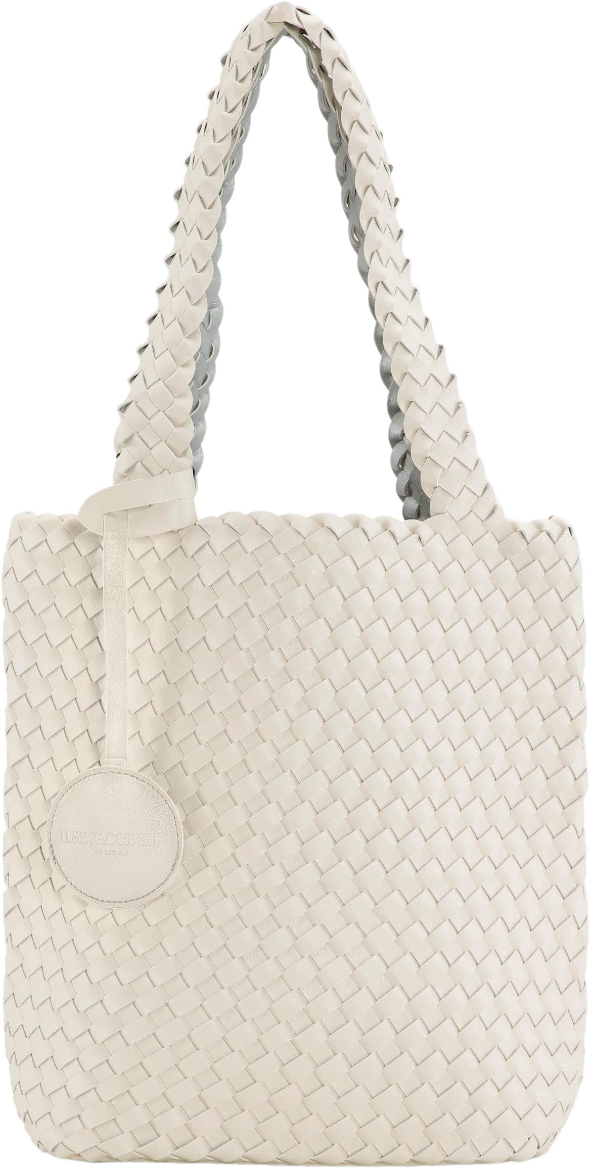 ILSE JACOBSEN HORNBAEK Women's Mini Woven Tote Bag - Stylish BAG08 Crossbody Purse for Everyday Use, Work, and Travel Accessories