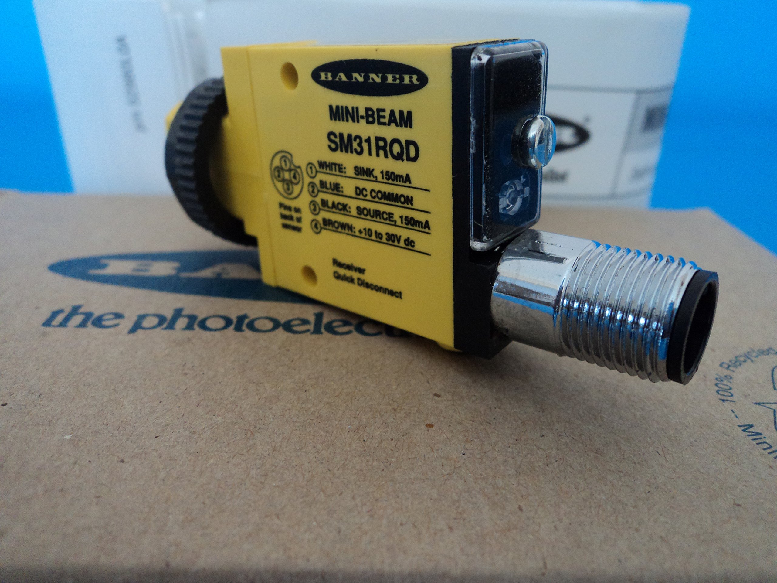 NEW BANNER SM31RQD 26839 MINI-BEAM 10-30V DC 150mA Proximity Sensor D379503 - Ideal for Industrial Automation, Conveyor Systems & Machine Safety Applications