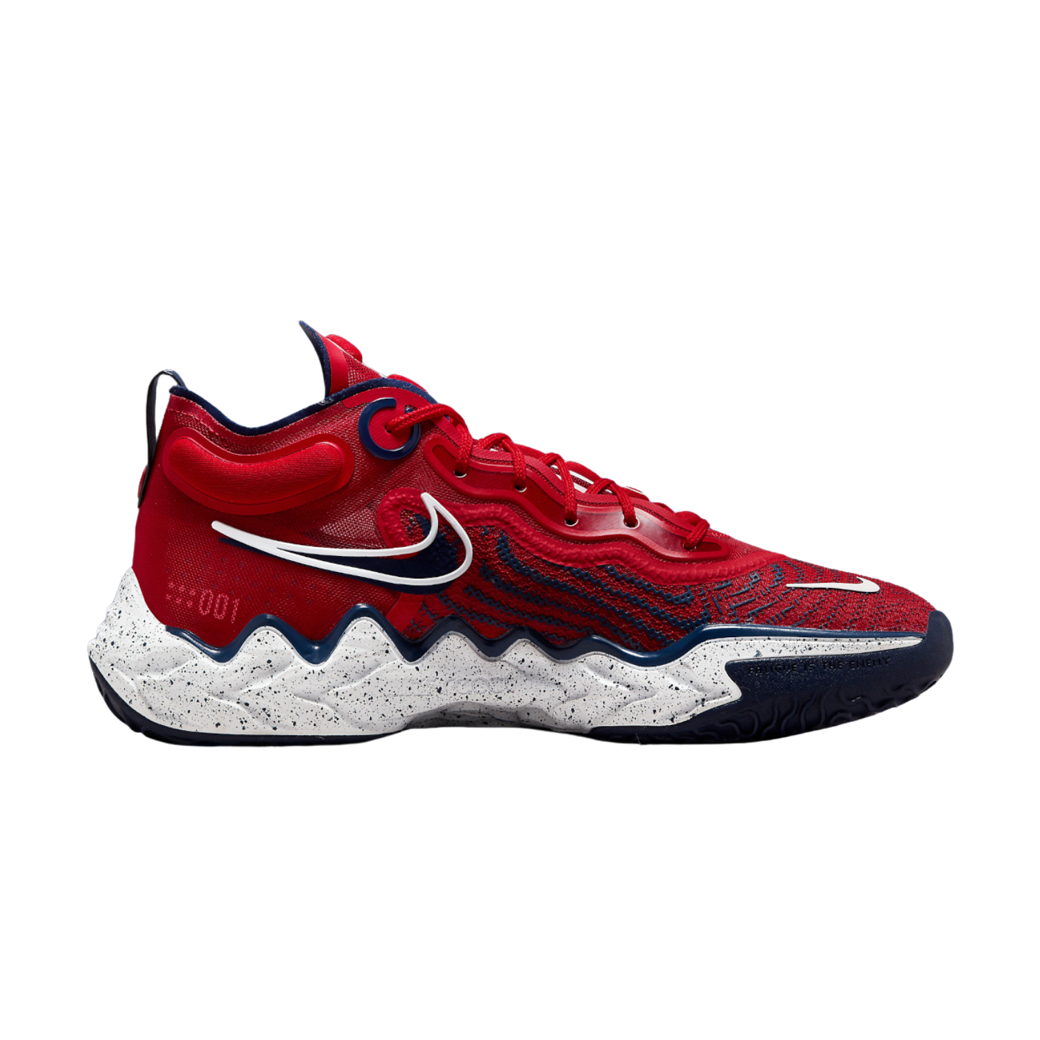 Nike Air Zoom GT Run Basketball Shoes - Team USA Colorway (Red, Blue, Void White) - High-Performance Cushioning for Court Play & Streetwear Fashion