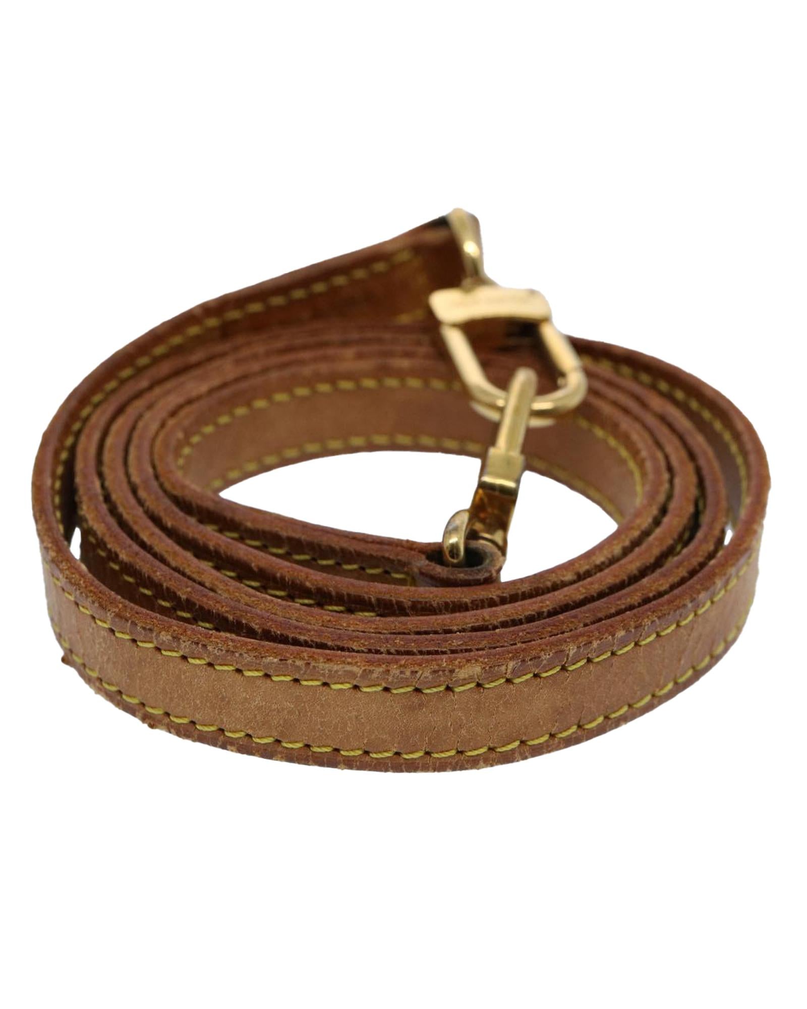 Authentic LV Beige Leather Shoulder Strap for Luxury Bags - Perfect Replacement for Designer Handbags, Crossbody Bags & Totes