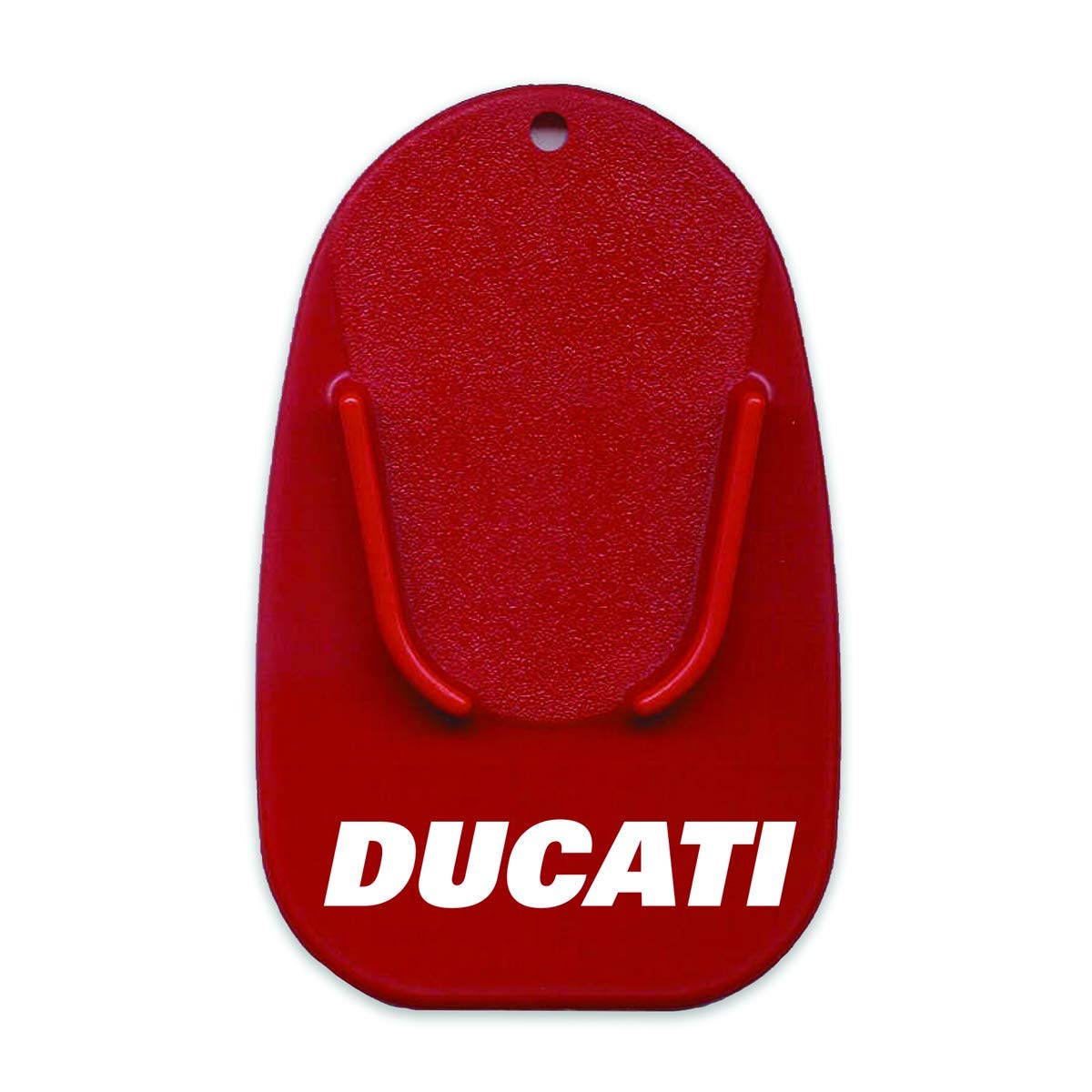 Ducati Universal Kickstand Base - Red Motorcycle Stand Foot for Enhanced Stability - Perfect for Cruisers, Sport Bikes & Off-Road Motorcycles