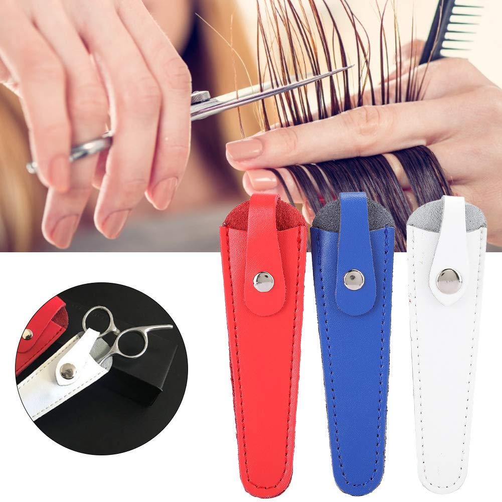 3-Piece Professional Hair Scissors Bag Set - Portable PU Leather Sheath & Holster for Salon, Barber, Stylists | Perfect for Travel, Home & Professional Use