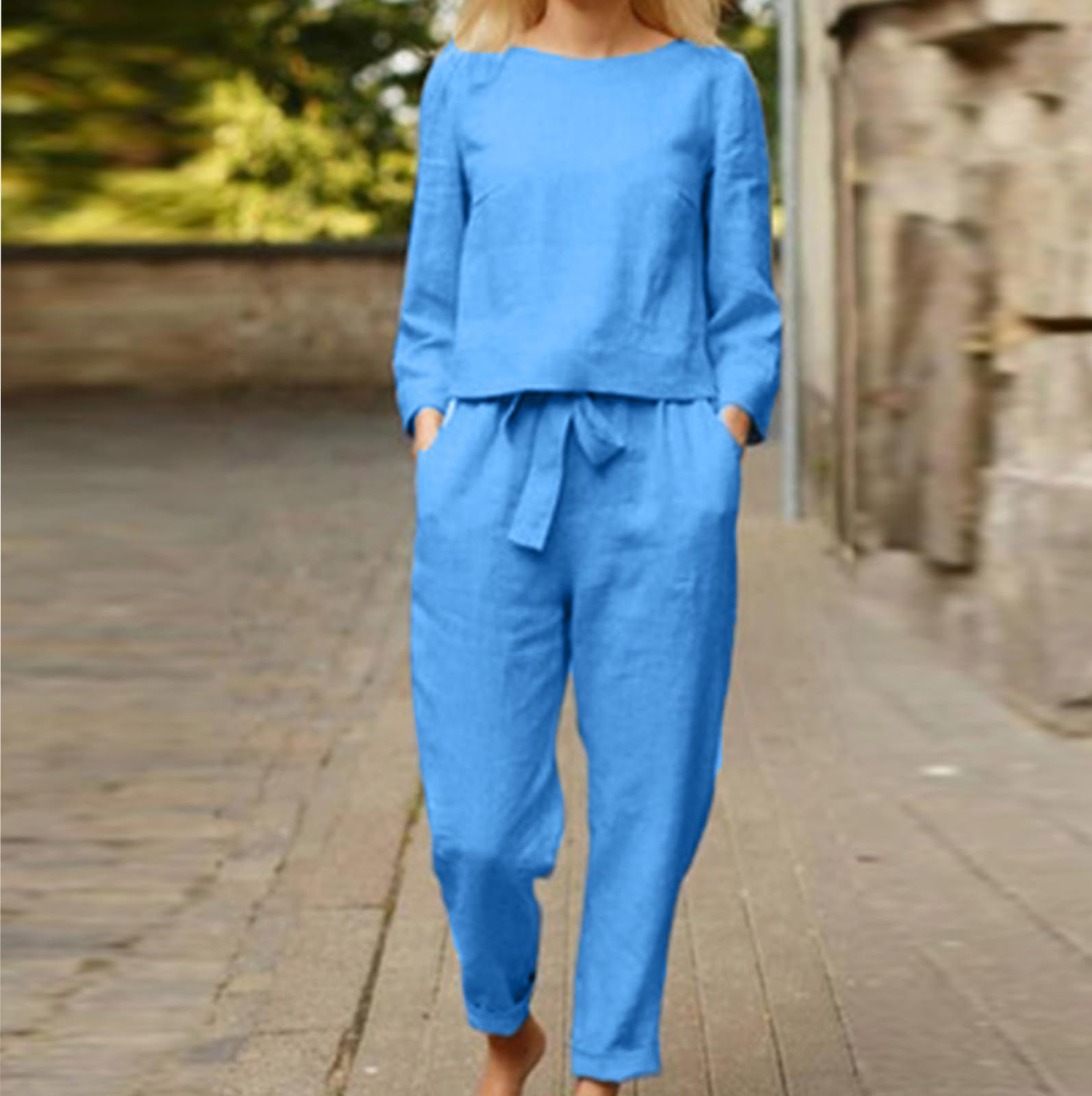 Oelaio Women's Matching 2-Piece Sweatsuit Set - Y2K Casual Shorts & Top Lounge Outfit for Vacation, Gym, and Everyday Wear