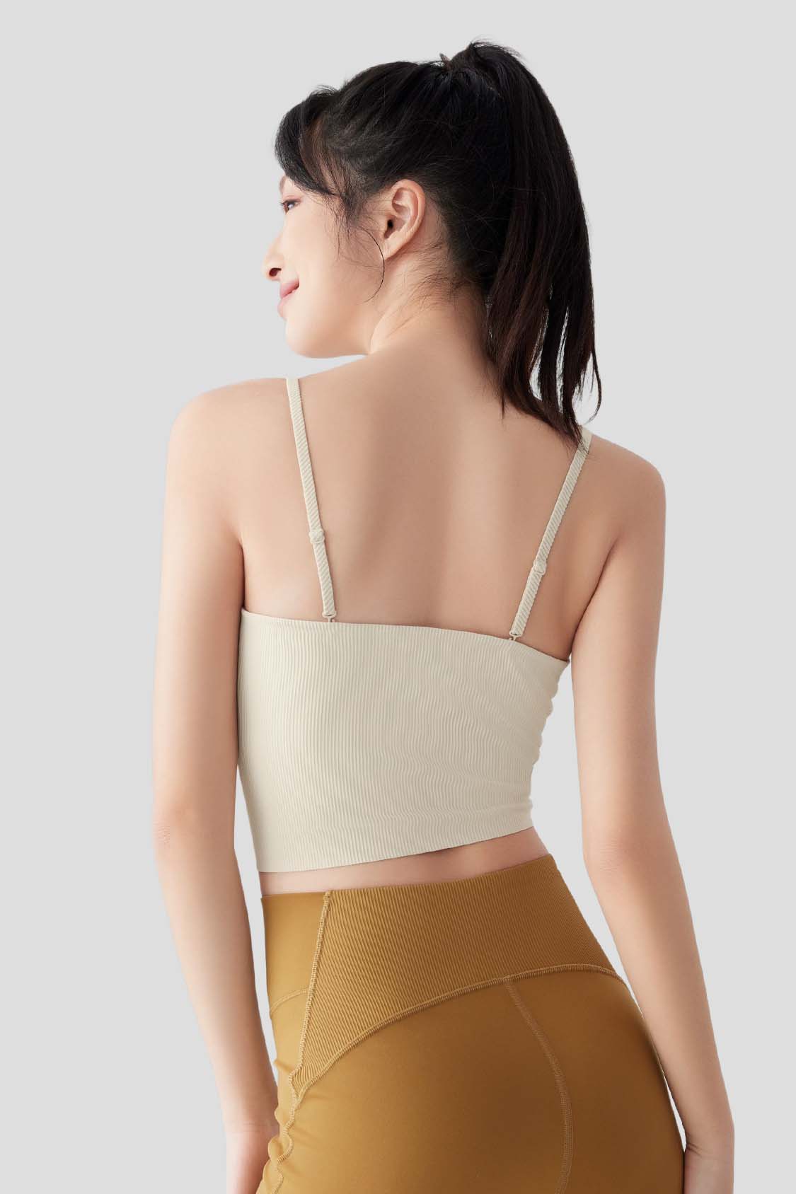 Grace Women's Open Back Tank Top with Built-in Bra - UPF 50+ Sun Protection for Yoga, Running & Summer Outdoor Activities