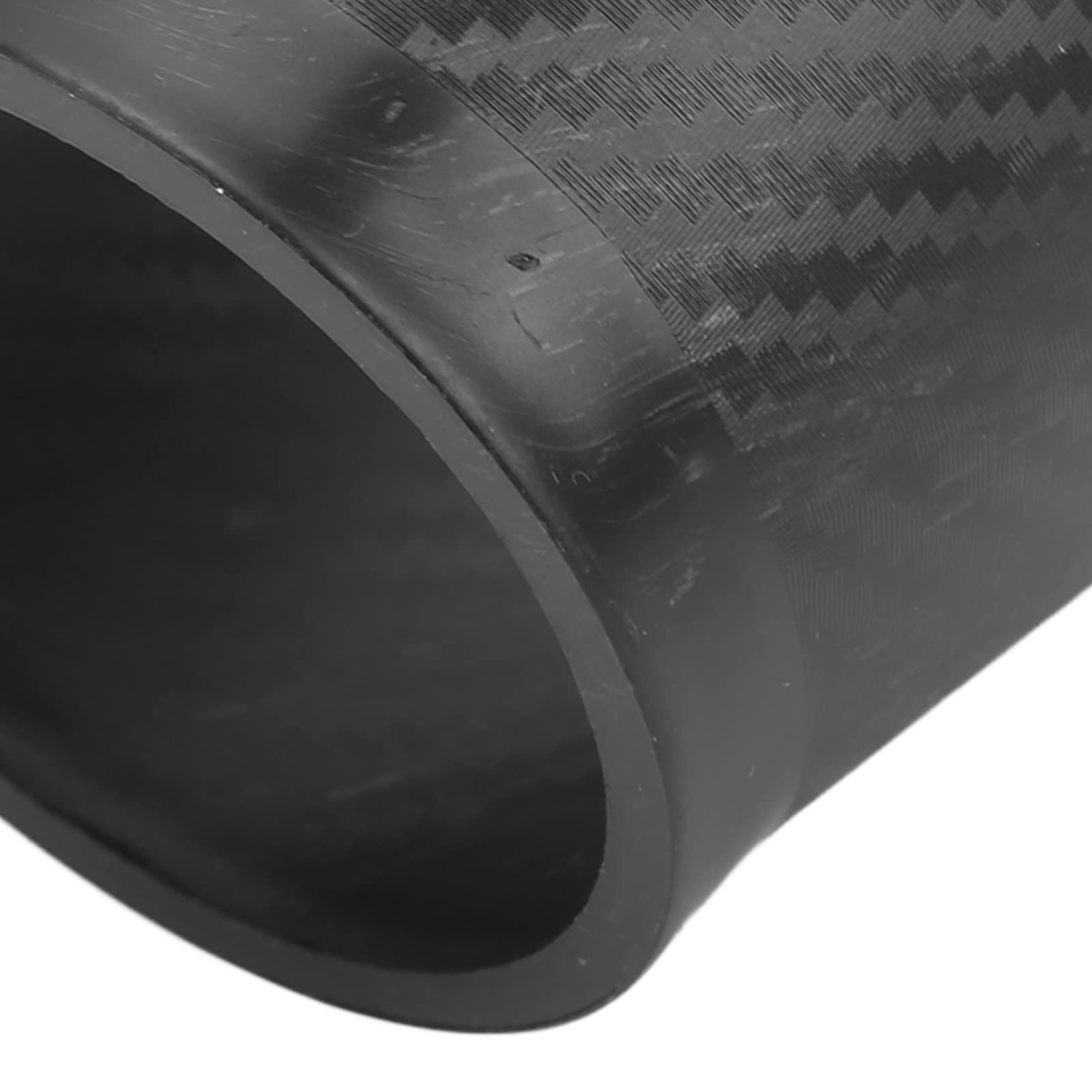 Universal Carbon Fiber Style Turbo Air Intake Pipe Funnel Set - Lightweight Front Bumper Air Inlet Pipe with Easy Installation for Most Vehicles | Performance Upgrade & Engine Cooling Enhancement