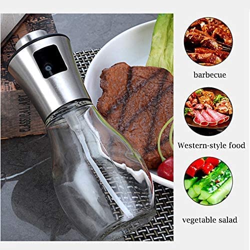 Premium 200ml Olive Oil Sprayer for Cooking - Non-Aerosol Oil Mister Bottle for Healthy Salad Dressing, BBQ Grilling, Baking & Roasting | Perfect for Kitchen, Camping & Outdoor Cooking