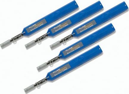 Fluke Networks QUICKCLEAN 2.5 Fiber Optic Cleaner Kit - 5 Pack for SC/ST/FC/E2000 Connectors | Professional Cleaning Tool for Network Maintenance & Data Center Equipment