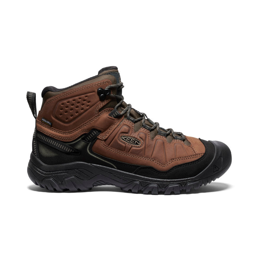 KEEN Targhee IV Mid WP Wide Waterproof Hiking Boots for Men - Durable Outdoor Trekking Shoes for Mountain Trails & Backpacking Adventures