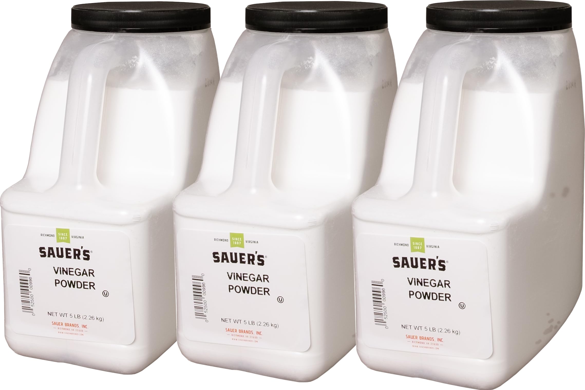 Organic Sauer Vinegar Powder - 5 Pounds (Pack of 3) | Gluten-Free, Non-GMO | Perfect for Pickling, Seasoning & Cooking | Great for BBQ, Salads & Homemade Dressings