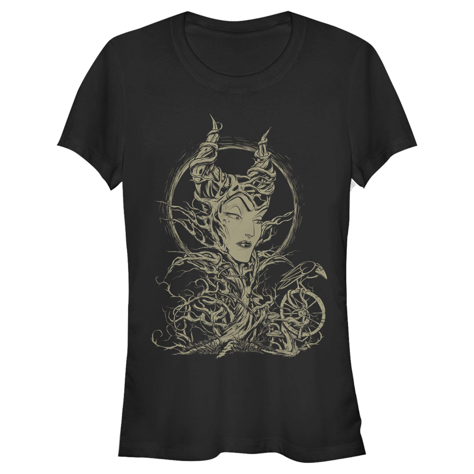 Junior's Sleeping Beauty Maleficent Twisted Queen T-Shirt | Disney Villain Tee for Girls | Halloween Costume & Cosplay Outfit