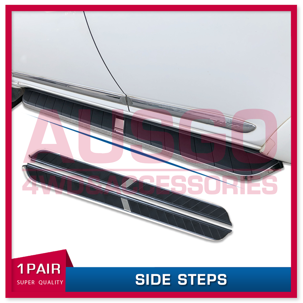 Subaru Outback 5th Gen 2014-2020 Side Steps | Heavy Duty Running Boards | Off-Road & Urban Protection | Easy Installation for SUV Accessories | Perfect for Outdoor Adventures & Daily Commutes