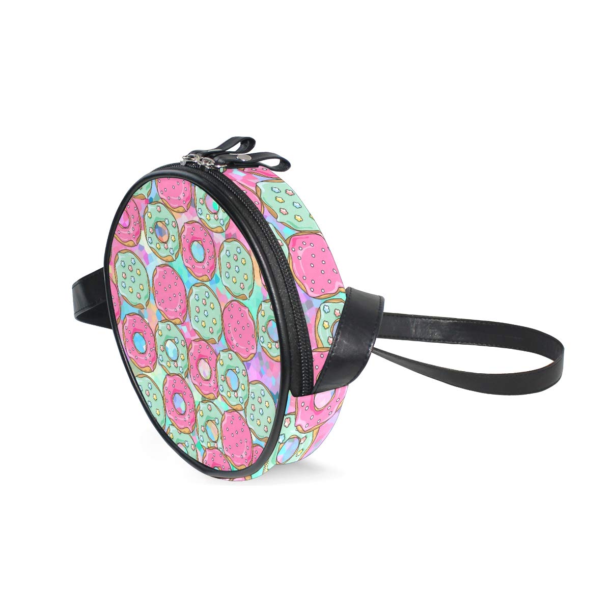 ILEEY Donut-Shaped Crossbody Bag for Women & Girls - Cute Round Shoulder Purse, Sling Bag, Satchel Handbag - Perfect for School, Travel, Shopping & Daily Use