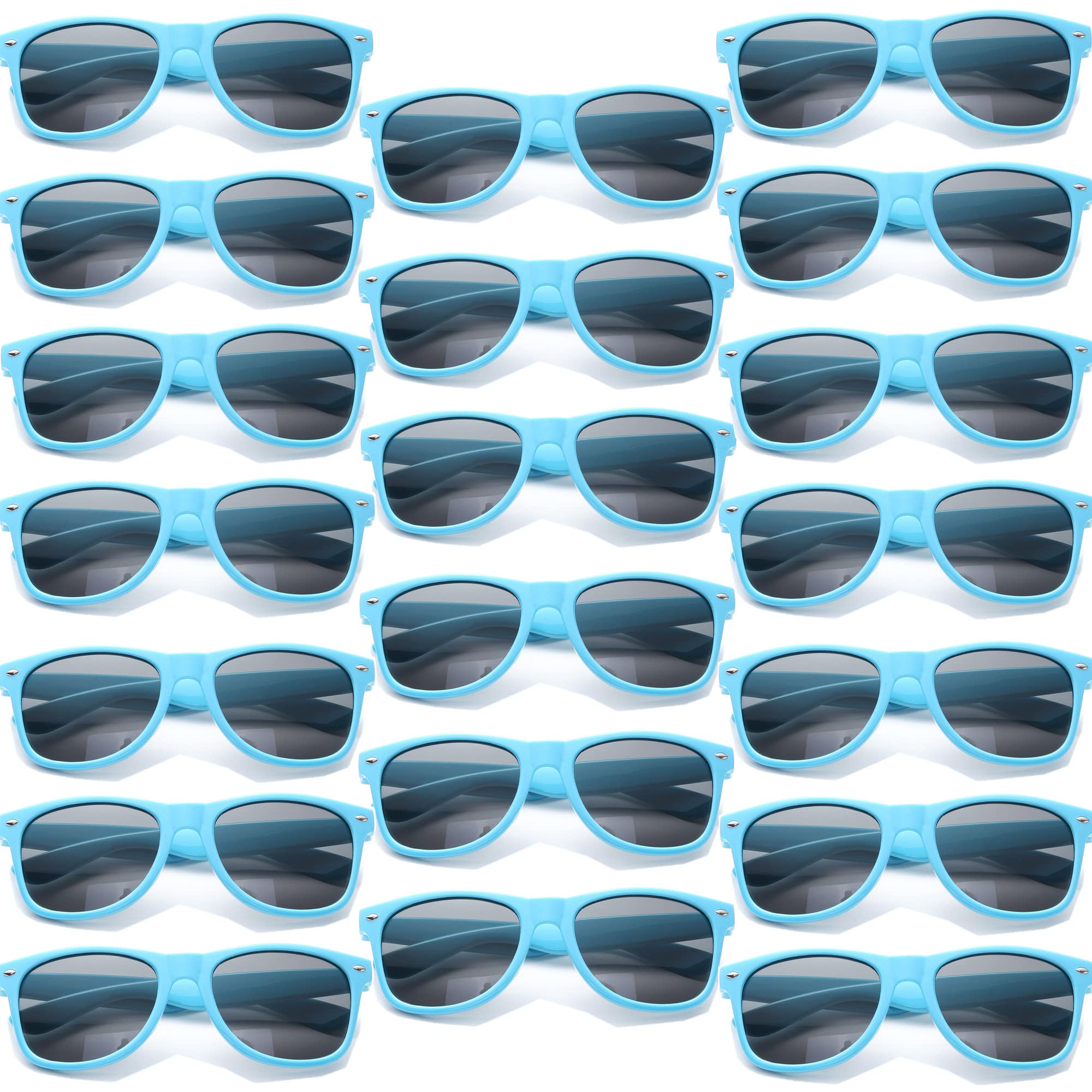 80s Retro Party Sunglasses Bulk Pack (8/10/20/30) - Trendy Adult Sunglasses for Costume Parties, Themed Events & Promotional Giveaways - Perfect for 80s Theme Parties, Halloween Costumes & Corporate Events