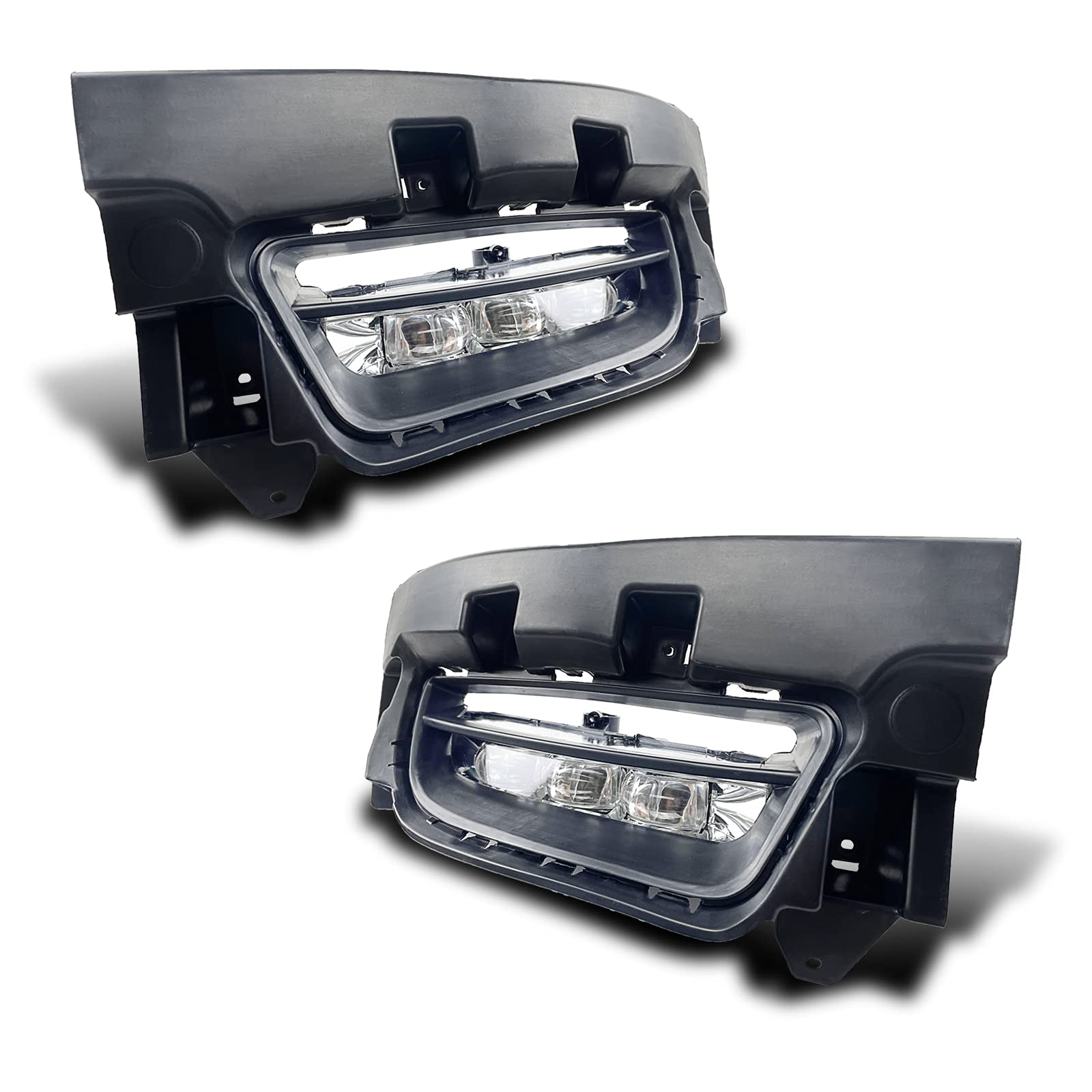 2015-2020 Dodge Charger LED Fog Bumper Lights with Switch & Harness - Clear Lens Replacement for Enhanced Visibility in Rain & Fog Driving Conditions