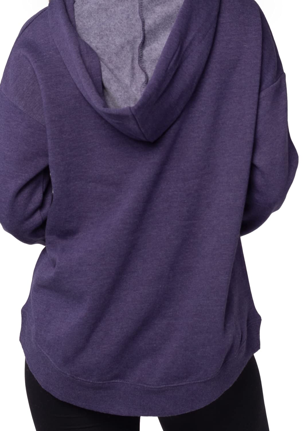 Chicka-D Women's Cozy Fleece Hoodie for Work from Home & Lounge - Soft Comfortable Pullover Sweatshirt for Remote Work, Relaxing & Casual Wear
