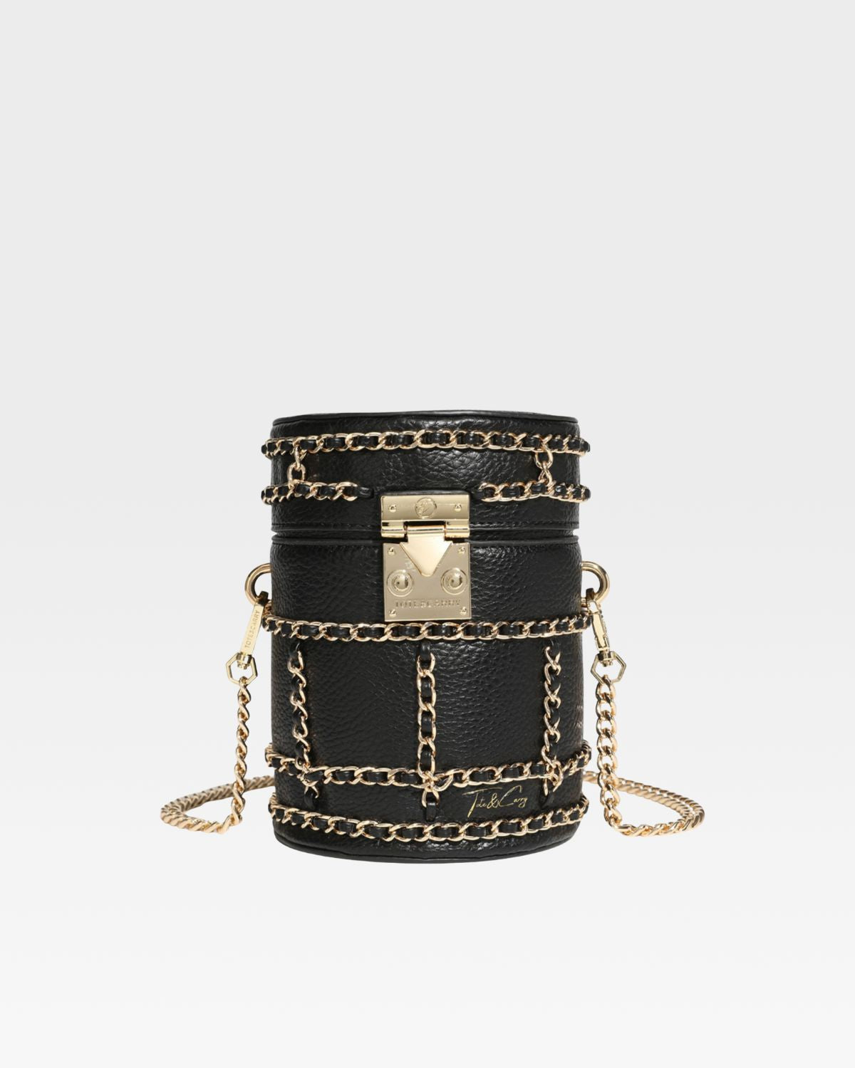 Stylish Black Evening Mini Barrel Crossbody Bag for Women - Perfect for Parties, Dates & Night Out