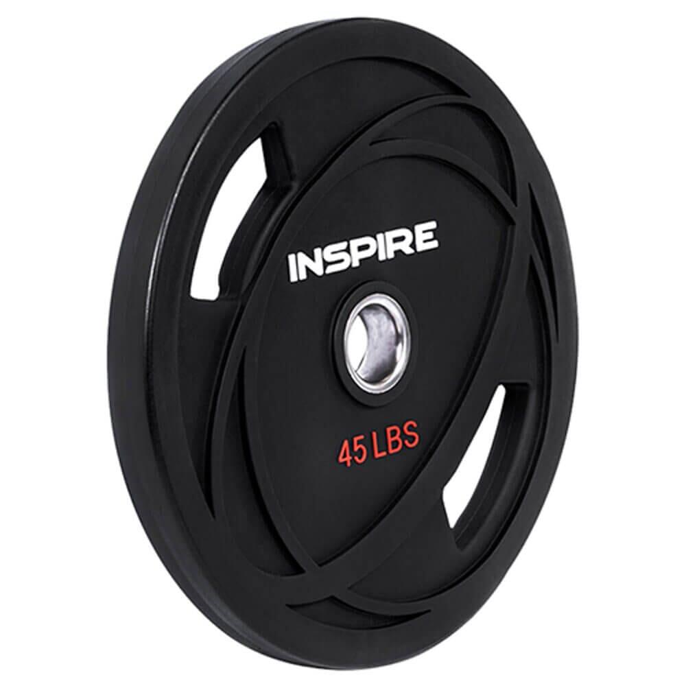 Premium Urethane Grip Plates for Weightlifting - Durable Rubber Coated Olympic Plates for Home Gym & CrossFit Training
