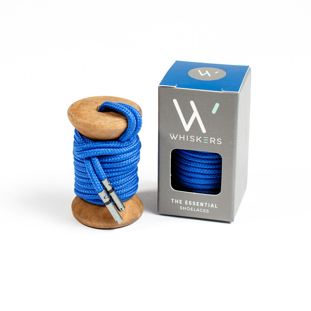 Elegant Solid Blue Dress Laces - Premium Quality Shoe Laces for Women's & Men's Dress Shoes - Perfect for Formal Events, Weddings & Office Wear