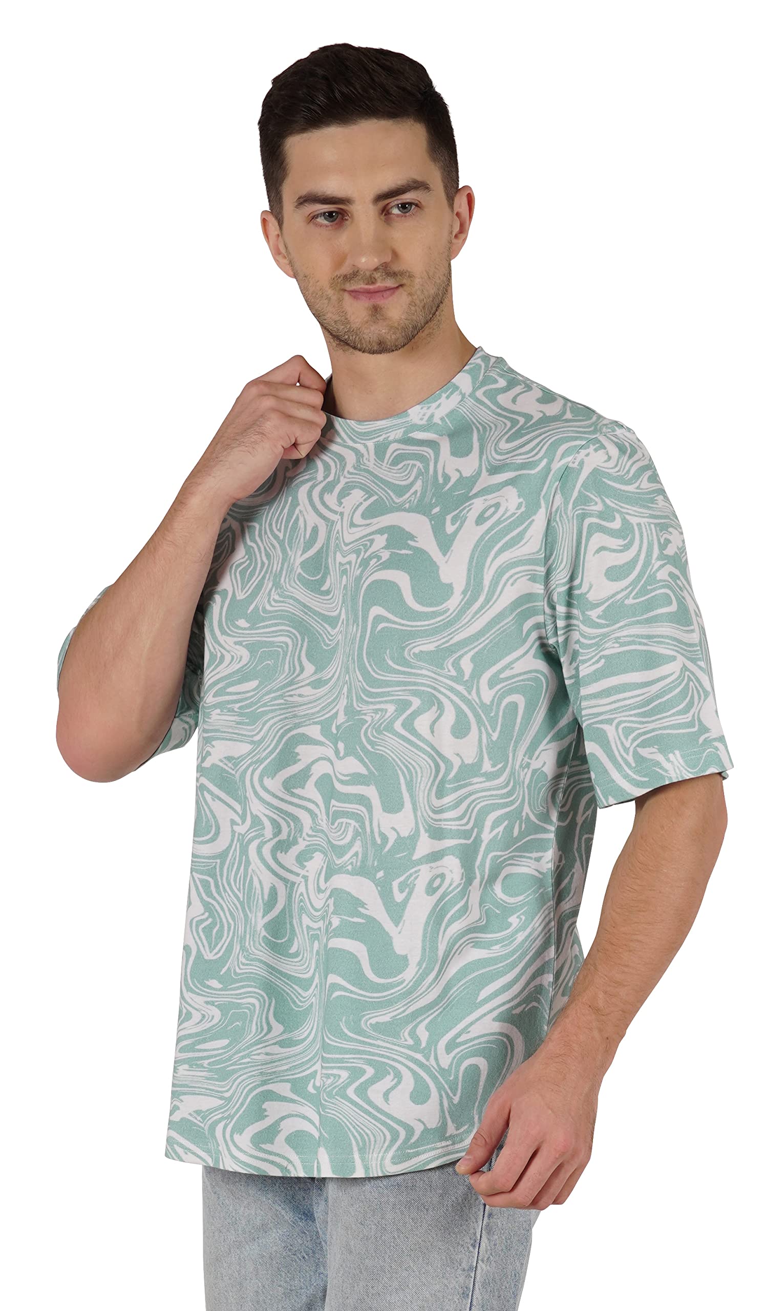 Inkmeso Men's Half Sleeve Loose Fit Printed Casual T-Shirt - Breathable Cotton Tee for Beach, Holiday & Summer Outfits | Trendy Streetwear & Vacation Wear