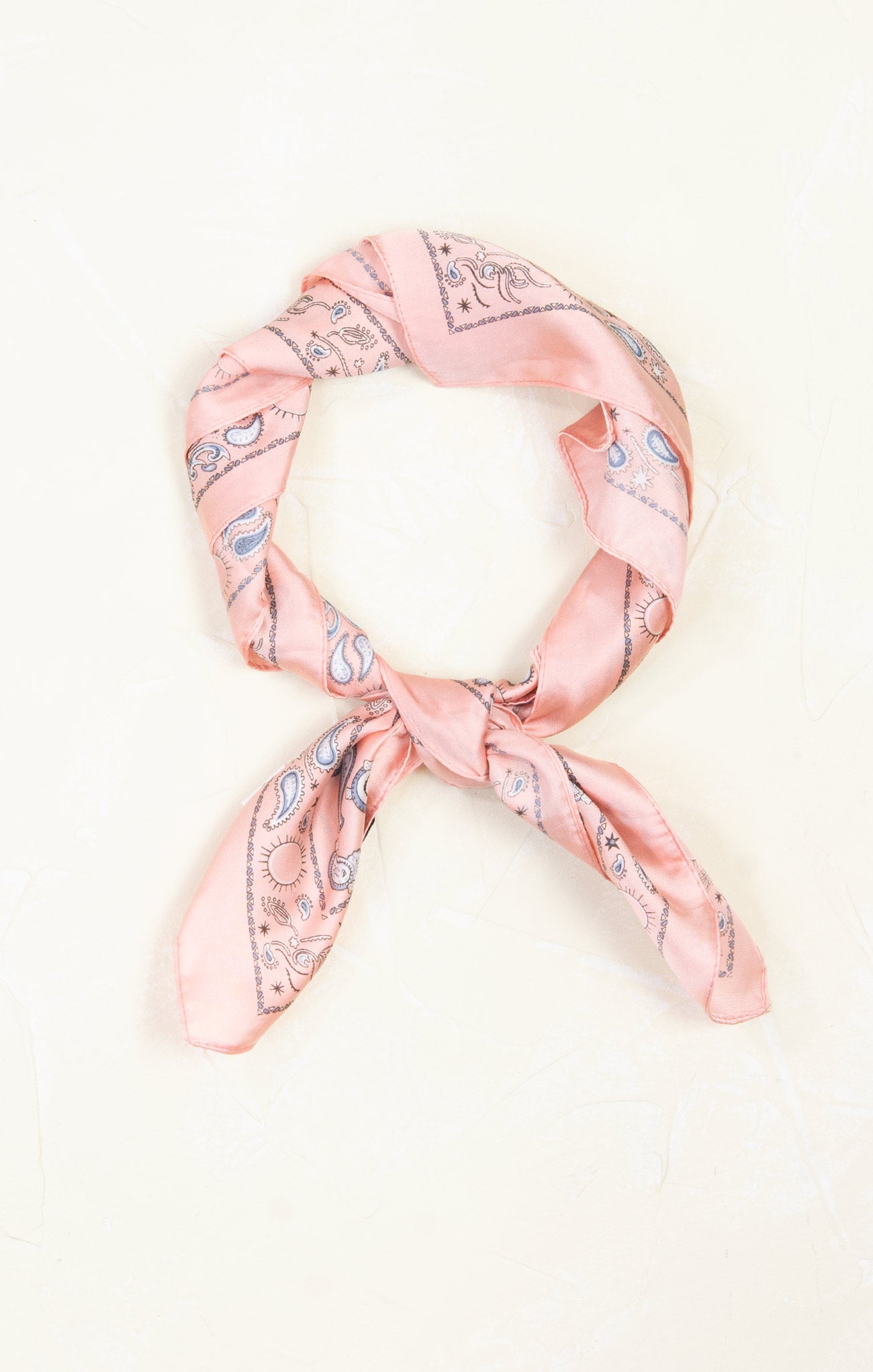 Pink Paisley Silk Square Bandana Scarf - Stylish Fashion Accessory for Women & Men - Perfect for Headwear, Neckwear, Hair Tie, and Gift Giving