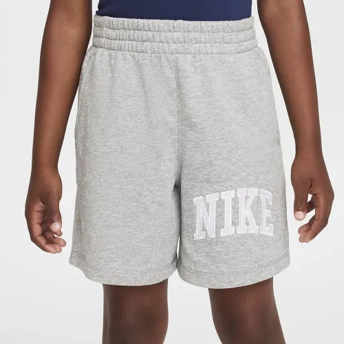 Nike Kids Club French Terry Grey Shorts - Soft Cotton Athletic Shorts for Boys & Girls - Perfect for Playtime, Sports & Casual Wear