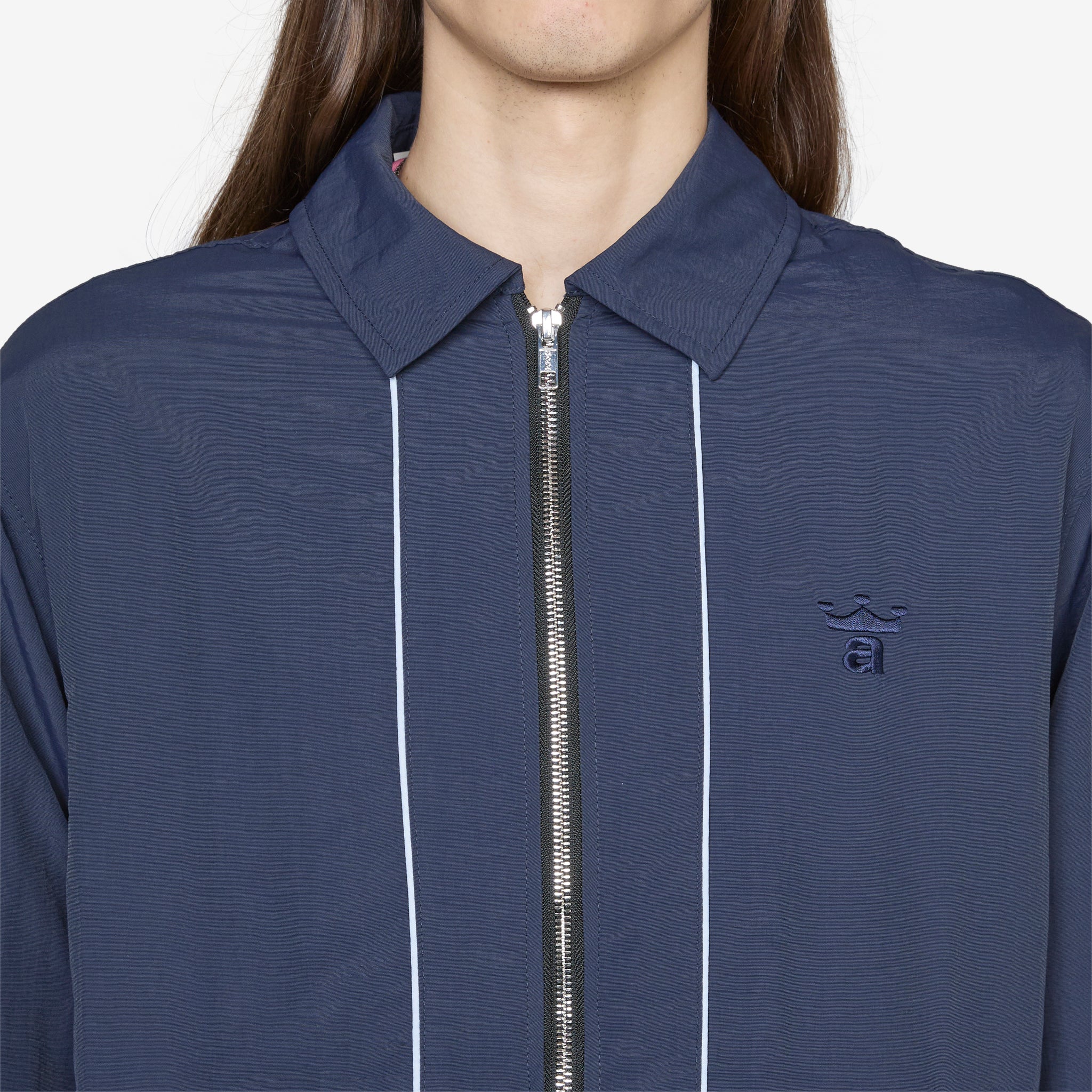 Classic Logo Coaches Jacket for Men - Black Windbreaker Lightweight Jacket for Baseball, Golf & Outdoor Sports