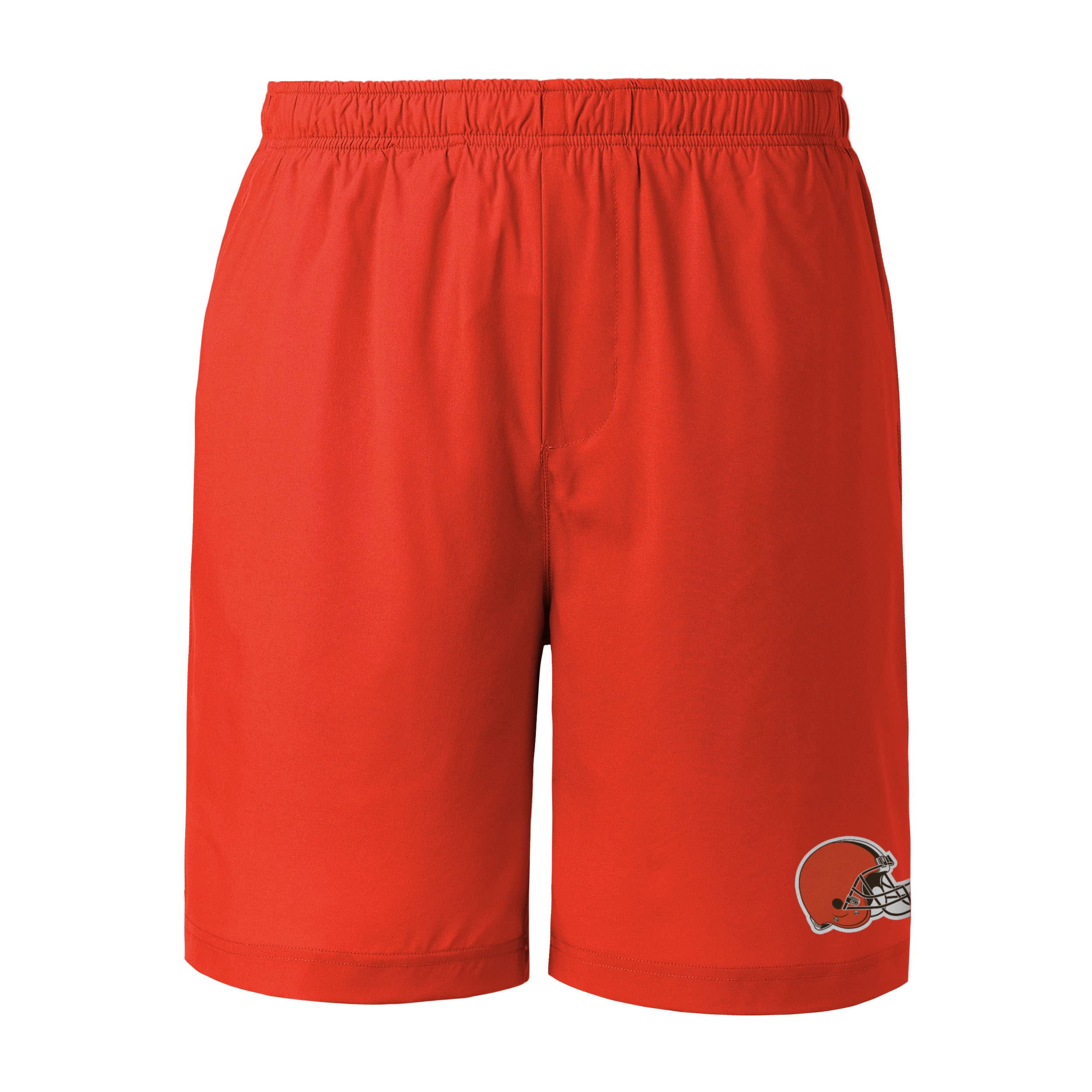 FOCO Cleveland Browns NFL Men's Solid Woven Shorts - Comfortable Casual Athletic Shorts for Football Fans, Game Day, Lounge & Outdoor Activities