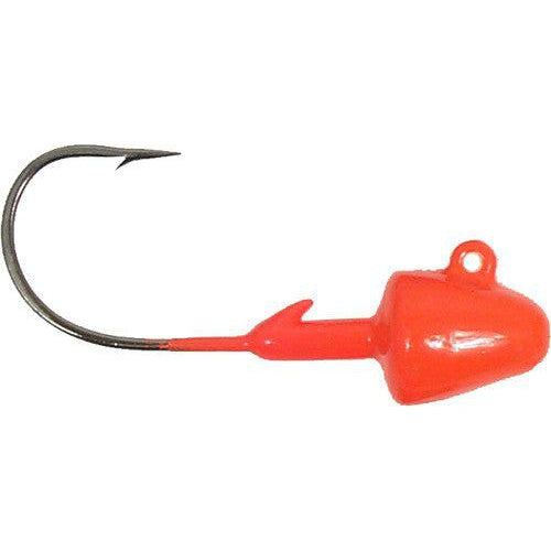 Lead Masters Red Scampi Lead Heads - Premium Fishing Jig Heads for Bass, Walleye & Trout - Ideal for Freshwater & Saltwater Fishing