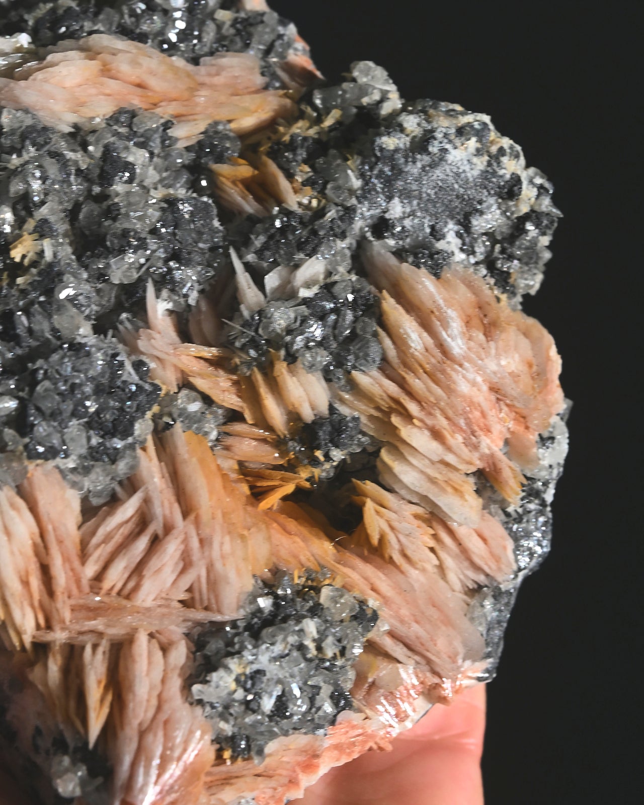 Natural Barite, Galena & Quartz Crystal Cluster - Mineral Specimen for Collectors, Healing & Home Decor