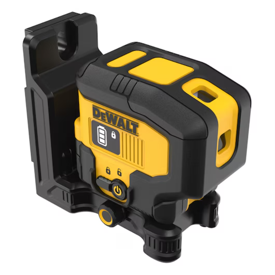 DEWALT DCLE16031GB USB Rechargeable Green 3 Spot Laser Level - Perfect for Construction, Carpentry, and DIY Home Projects