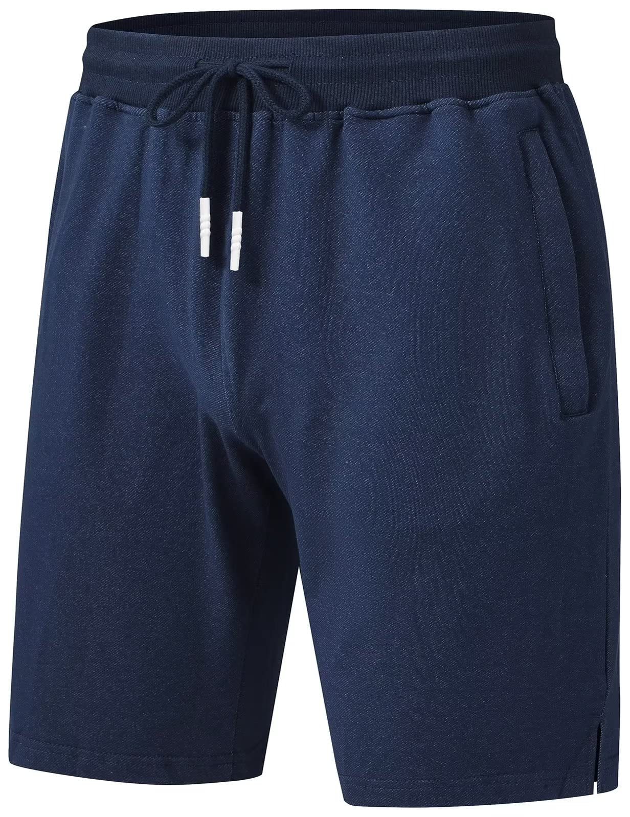 **Men's Stretch Zipper Pocket Shorts - Breathable & Comfortable for Running, Gym & Outdoor Activities**