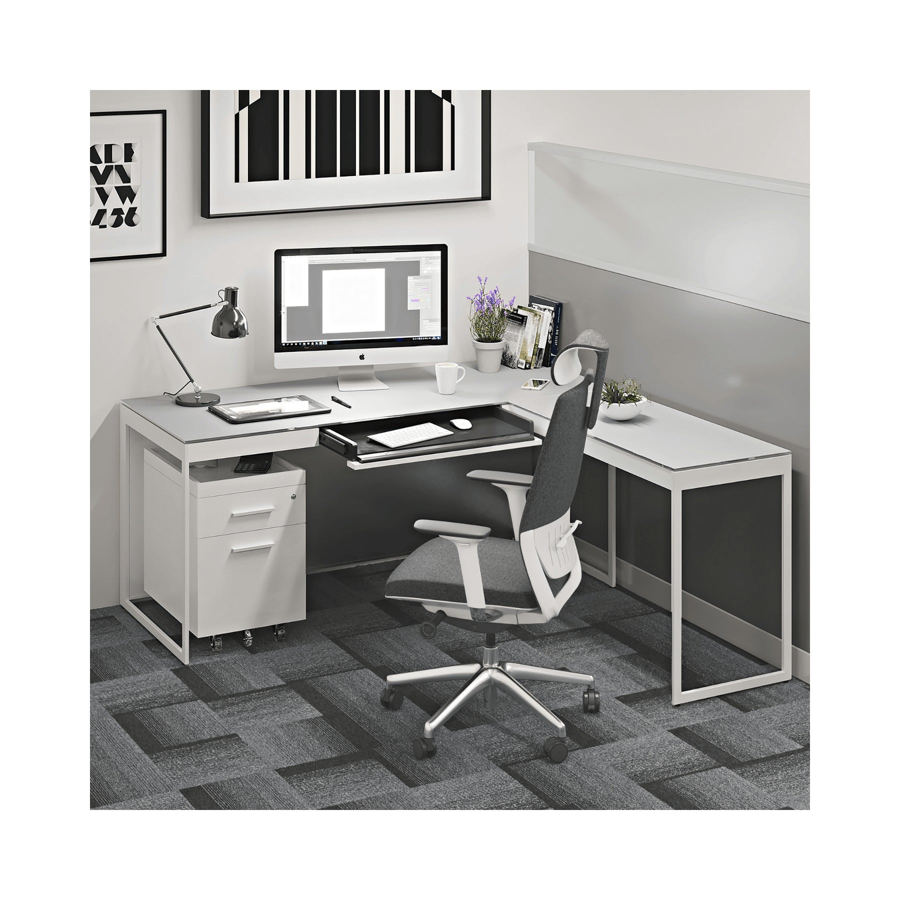 BDI Coda 3522 Ergonomic Office Chair - Adjustable Height & Lumbar Support for Home & Business Workspaces