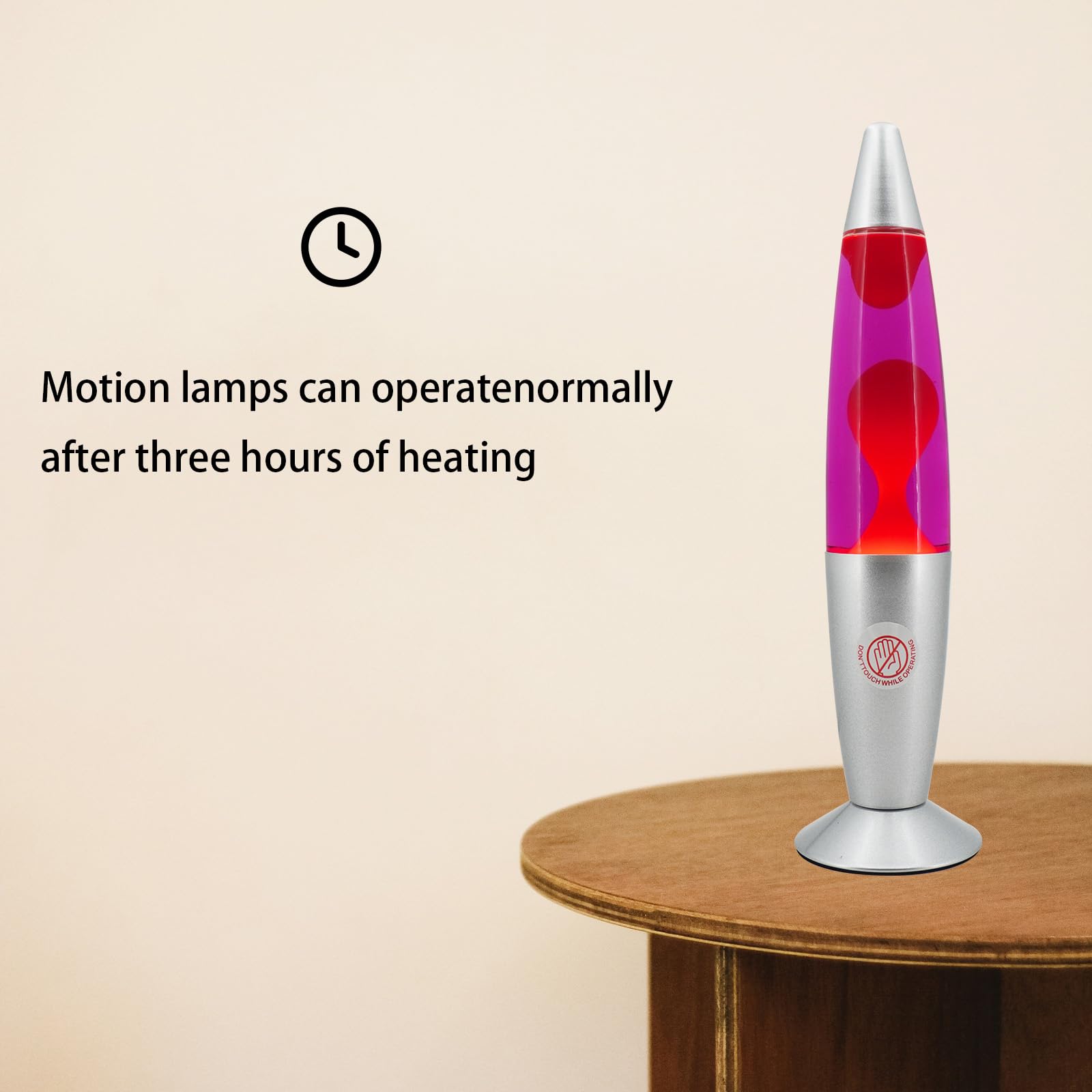 13IN Red Magma Lamp with Purple Liquid & Red Wax - Liquid Motion Night Light for Home Decor, Bedroom, Office, Camp - Perfect Gift for Adults, Girls & Boys (Silver) | Creates Relaxing Ambiance for Meditation, Study & Romantic Settings