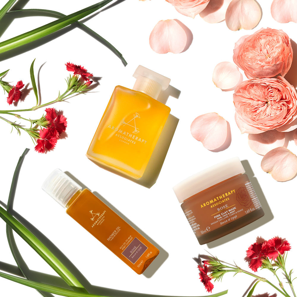 Rejuvenating Rose Body Trio Set - Hydrating Body Lotion, Shower Gel & Body Scrub with Natural Rose Extracts for Soft, Glowing Skin | Perfect for Daily Skincare Routine & Spa Day at Home