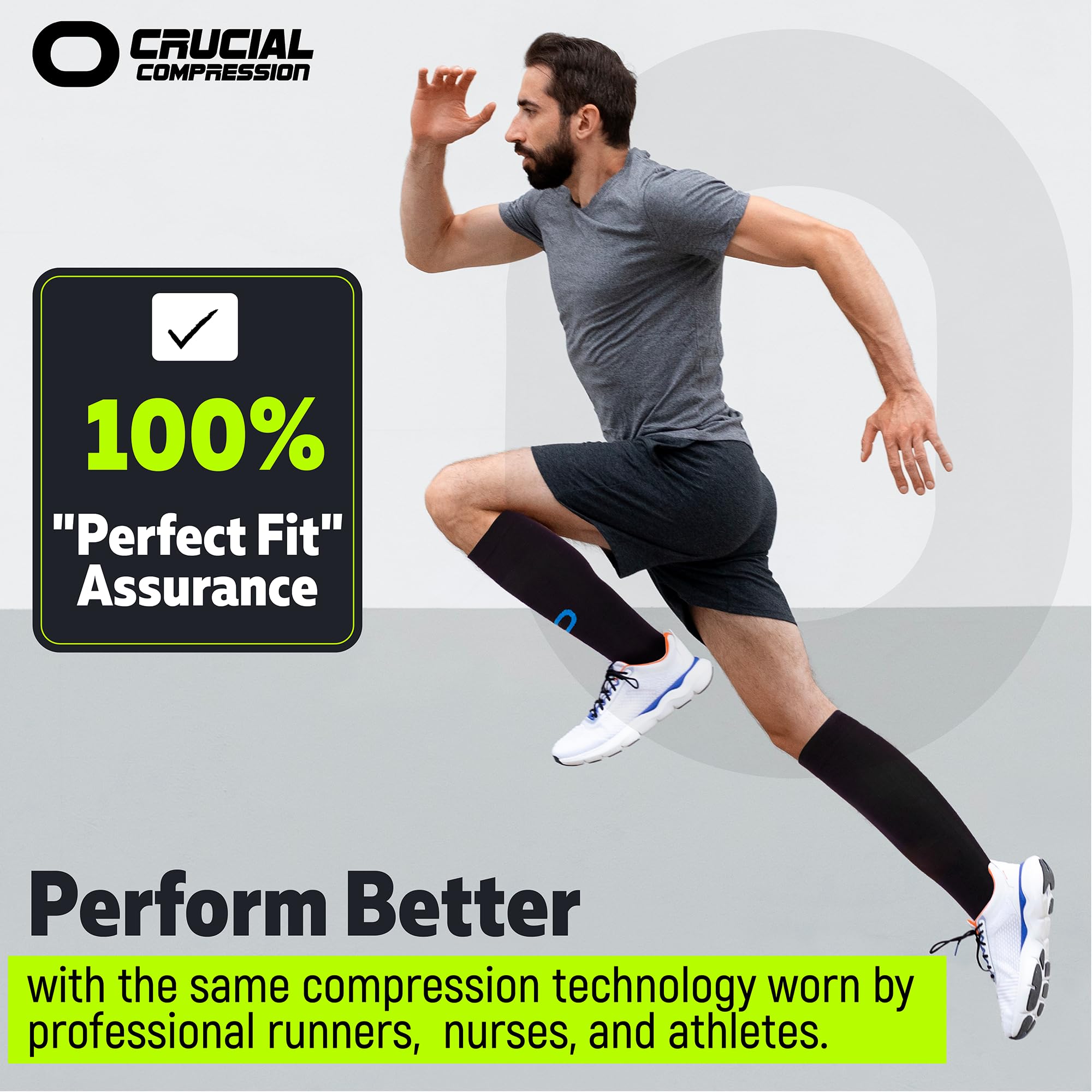 Best Compression Socks 20-30mmHg for Men & Women - Running, Sports, Travel & Nurse Work - Improve Circulation & Reduce Swelling for Athletes, Travelers & Healthcare Workers