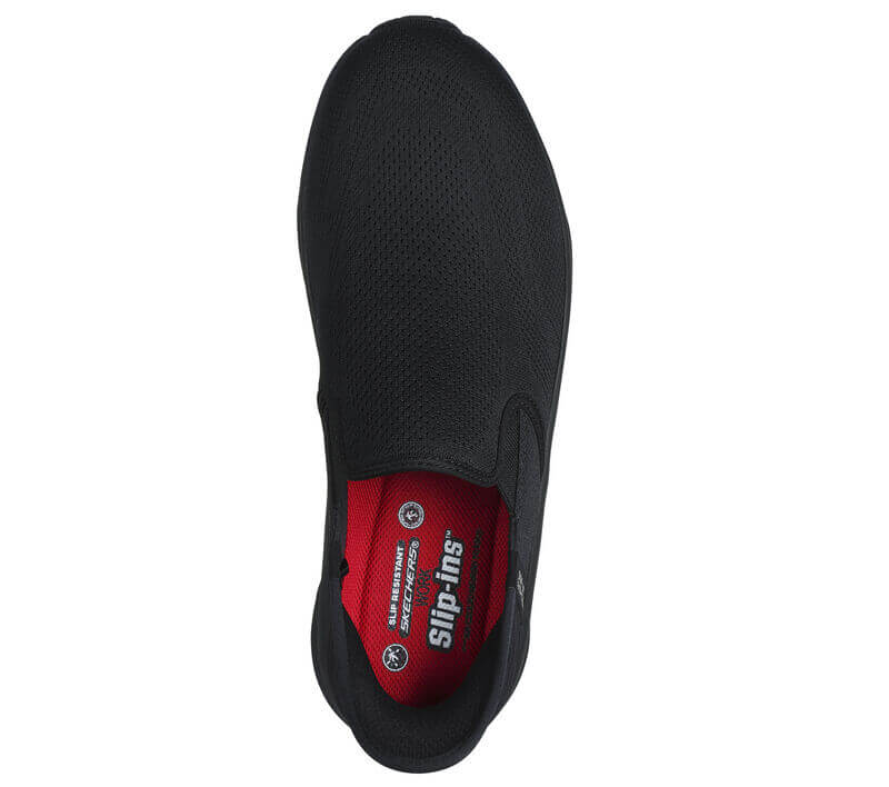 Men's Slip-Resistant Joden D'Lux Walker Shoes - Black | Comfortable Non-Slip Work Shoes for Restaurant, Hospital & Kitchen Workers